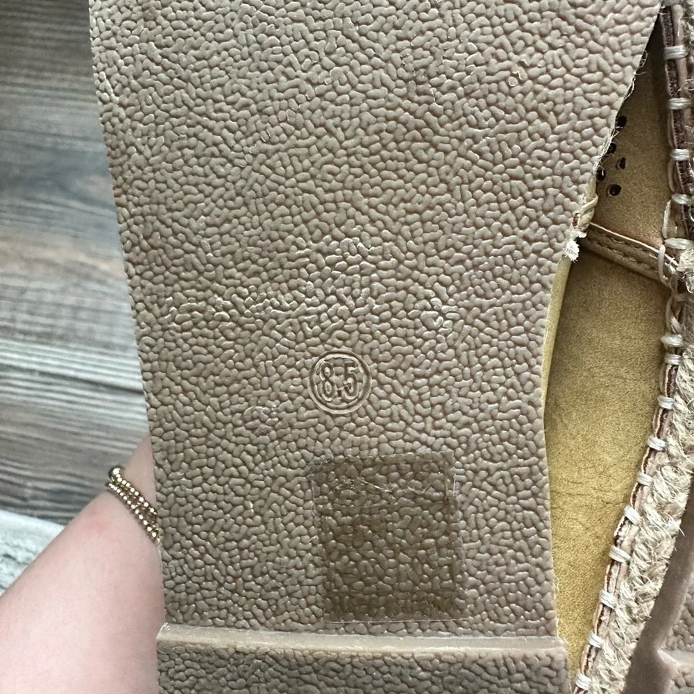 Journee Collection Women Yellow-Tan Perforated Espadrille Slip-Ons